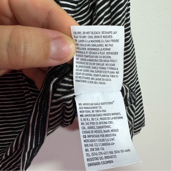 American Eagle Striped Cropped Tank Top | Size - Picture 5 of 6